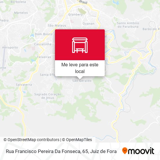 Rua Francisco Pereira Da Fonseca, 65 mapa