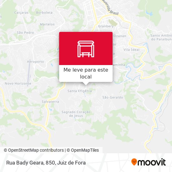 Rua Bady Geara, 850 mapa