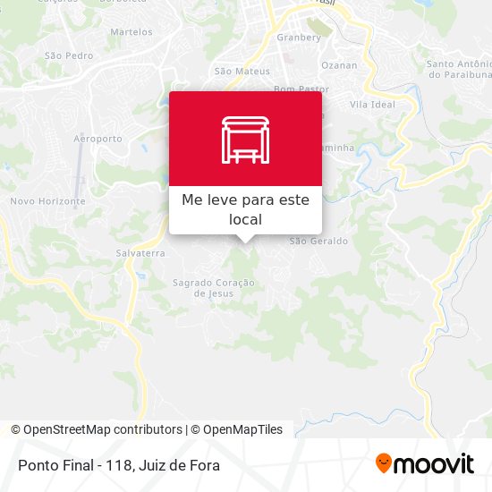Ponto Final - 118 mapa