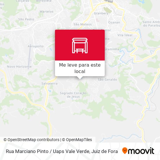 Rua Marciano Pinto / Uaps Vale Verde mapa