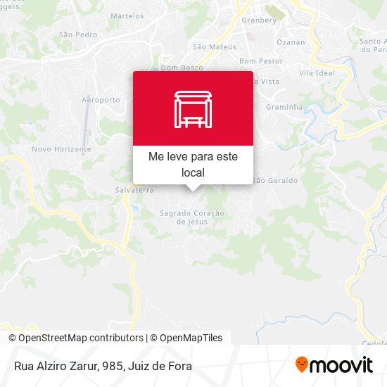 Rua Alziro Zarur, 985 mapa