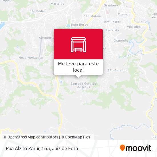 Rua Alziro Zarur, 165 mapa