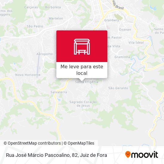 Rua José Márcio Pascoalino, 82 mapa