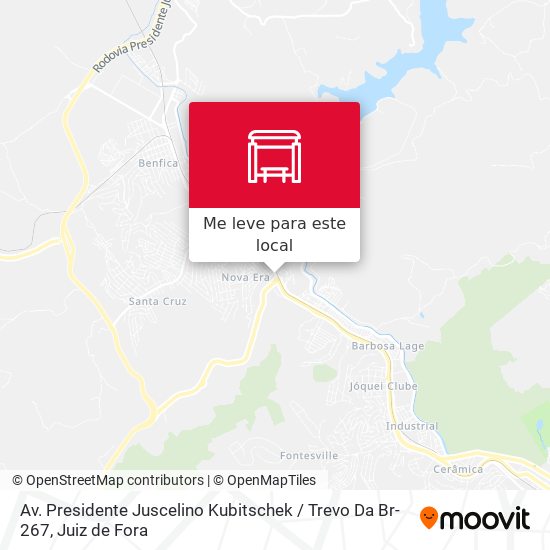 Av. Presidente Juscelino Kubitschek / Trevo Da Br-267 mapa