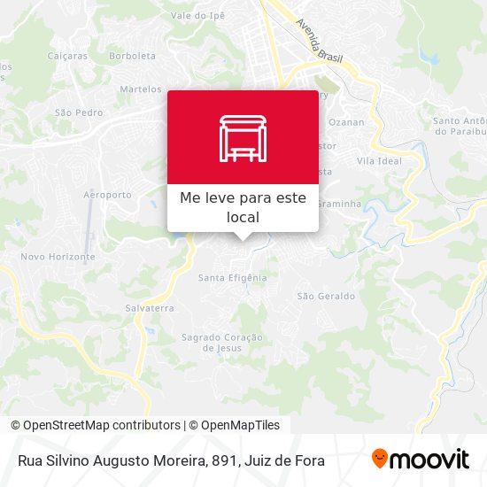 Rua Silvino Augusto Moreira, 891 mapa