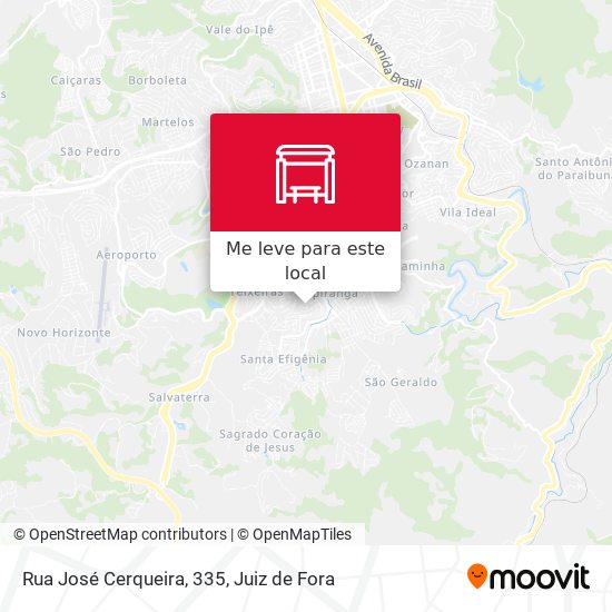 Rua José Cerqueira, 335 mapa