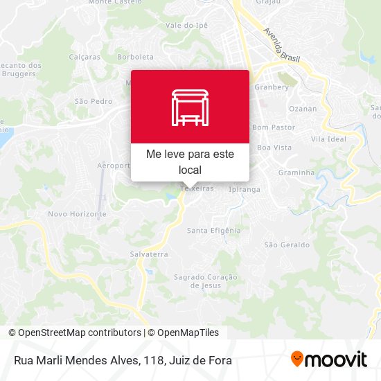 Rua Marli Mendes Alves, 118 mapa