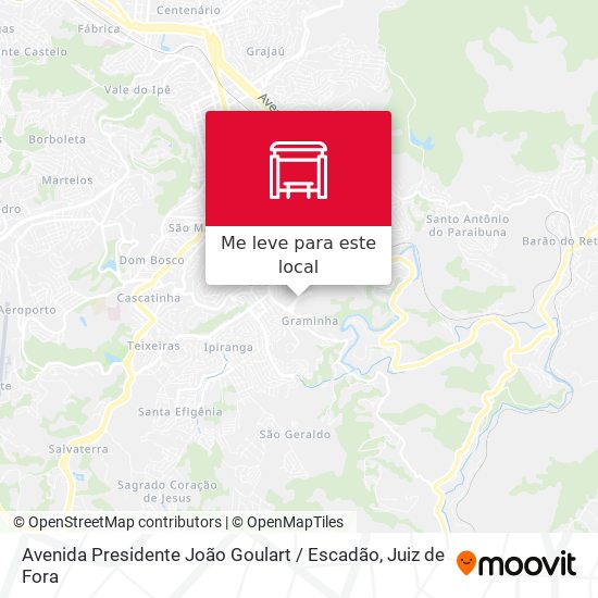 Avenida Presidente João Goulart / Escadão mapa