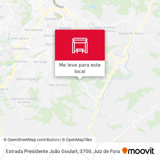 Estrada Presidente João Goulart, 3700 mapa