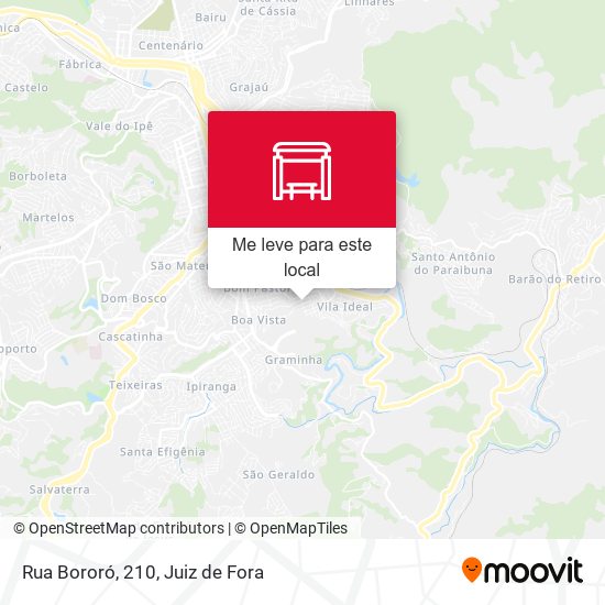 Rua Bororó, 210 mapa