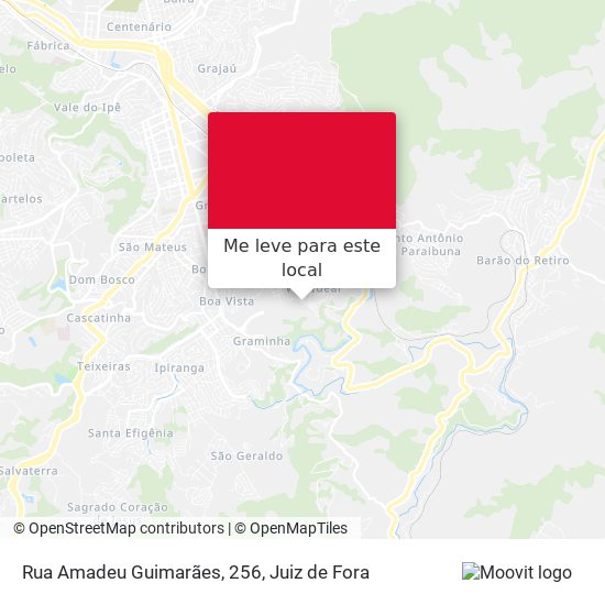 Rua Amadeu Guimarães, 256 mapa