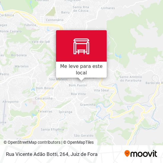Rua Vicente Adão Botti, 264 mapa