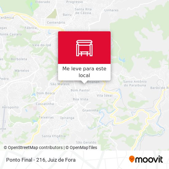Ponto Final - 216 mapa