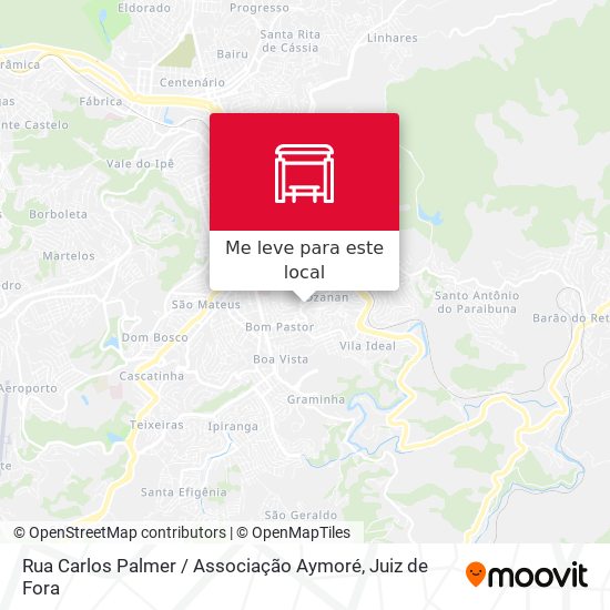 Rua Carlos Palmer / Associação Aymoré mapa