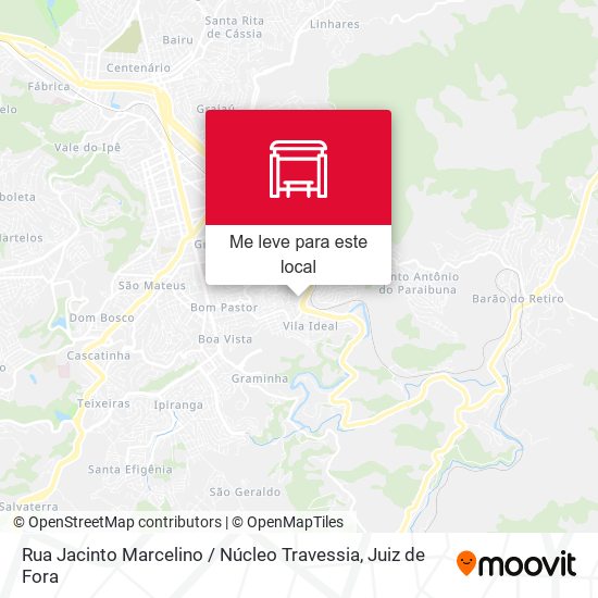 Rua Jacinto Marcelino / Núcleo Travessia mapa