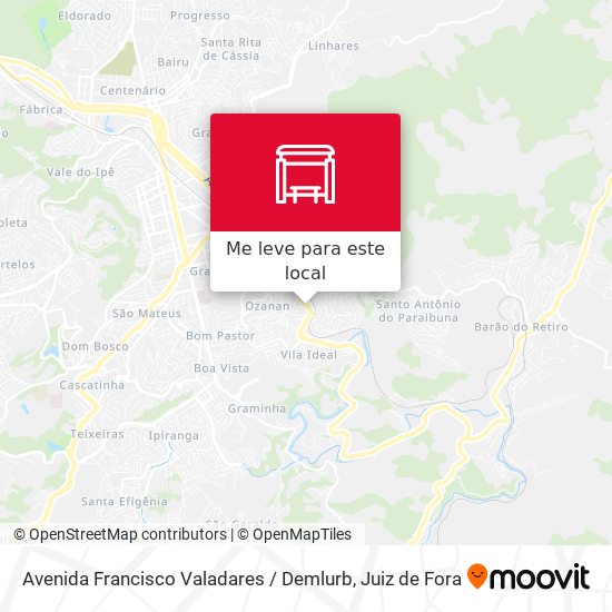 Avenida Francisco Valadares / Demlurb mapa