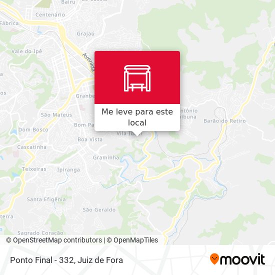 Ponto Final - 332 mapa