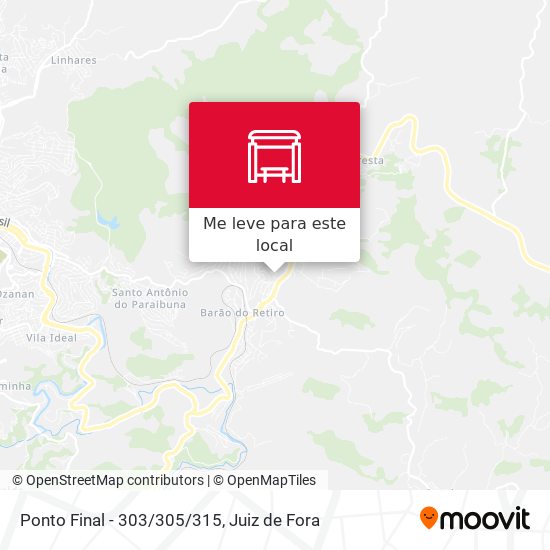 Ponto Final - 303/305/315 mapa