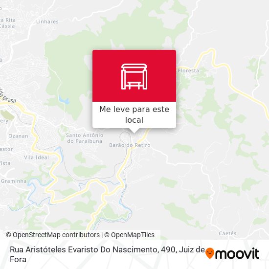 Rua Aristóteles Evaristo Do Nascimento, 490 mapa