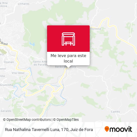 Rua Nathalina Tavernelli Luna, 170 mapa
