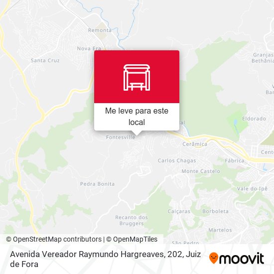 Avenida Vereador Raymundo Hargreaves, 202 mapa