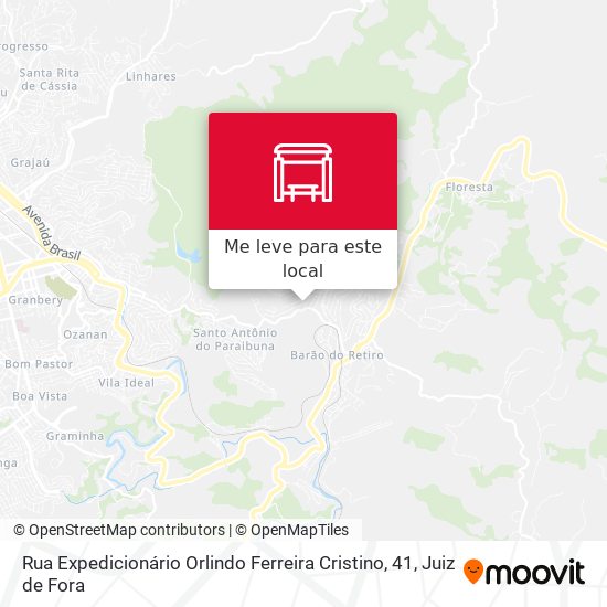 Rua Expedicionário Orlindo Ferreira Cristino, 41 mapa
