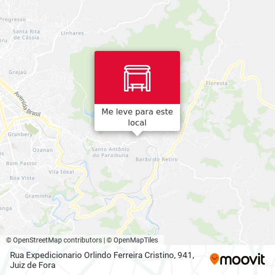 Rua Expedicionario Orlindo Ferreira Cristino, 941 mapa