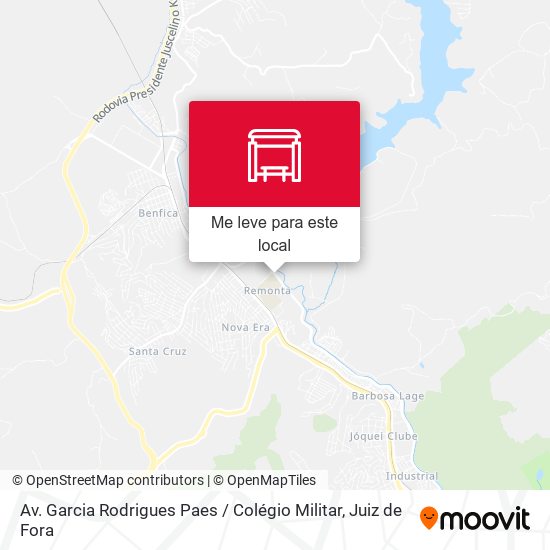 Av. Garcia Rodrigues Paes / Colégio Militar mapa