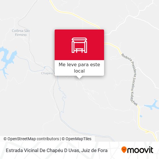 Estrada Vicinal De Chapéu D Uvas mapa