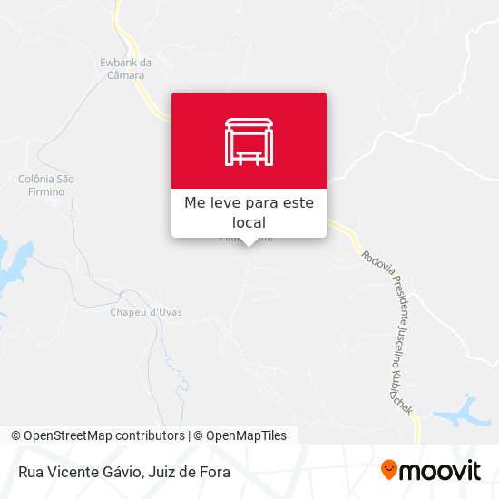 Rua Vicente Gávio mapa