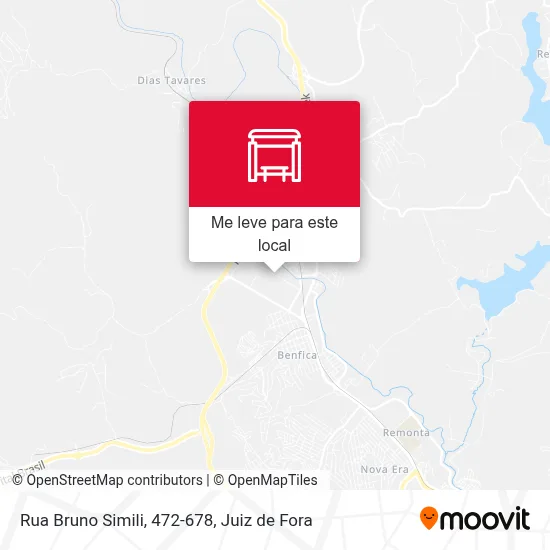 Rua Bruno Simili, 472-678 mapa