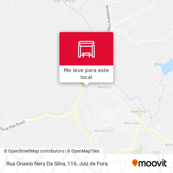 Rua Onasio Nery Da Silva, 116 mapa