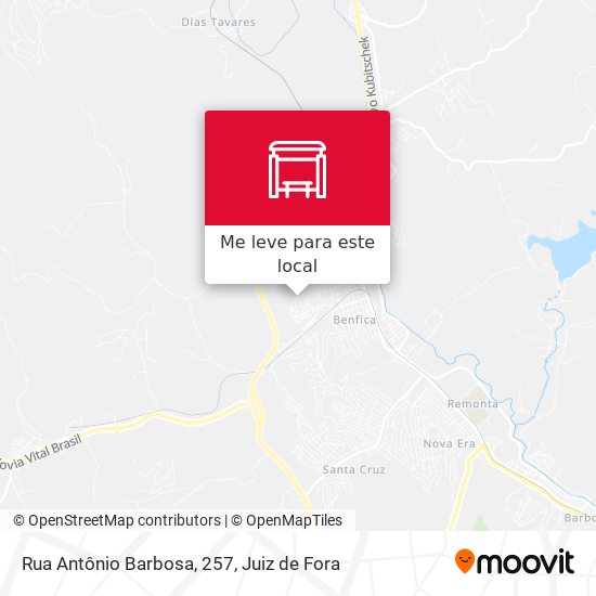 Rua Antônio Barbosa, 257 mapa