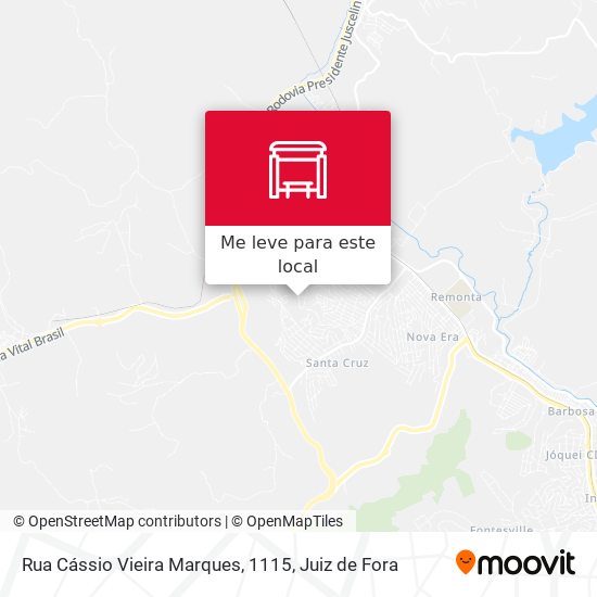 Rua Cássio Vieira Marques, 1115 mapa