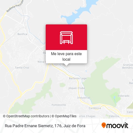 Rua Padre Ernane Siemetz, 176 mapa