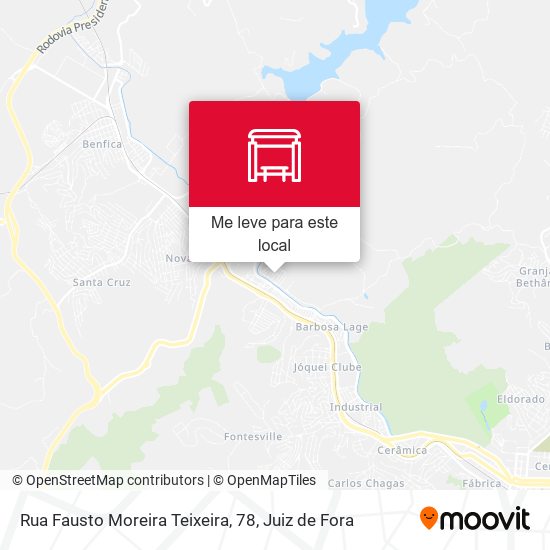 Rua Fausto Moreira Teixeira, 78 mapa