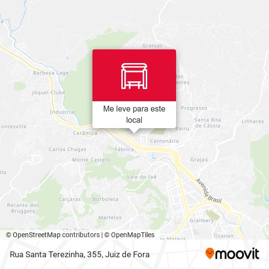Rua Santa Terezinha, 355 mapa