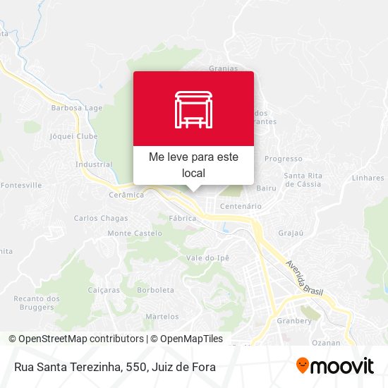 Rua Santa Terezinha, 550 mapa