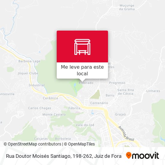 Rua Doutor Moisés Santiago, 198-262 mapa