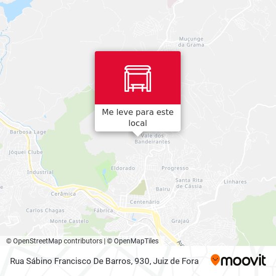 Rua Sábino Francisco De Barros, 930 mapa