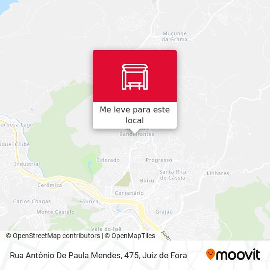 Rua Antônio De Paula Mendes, 475 mapa