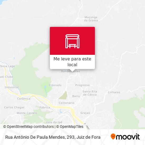 Rua Antônio De Paula Mendes, 293 mapa