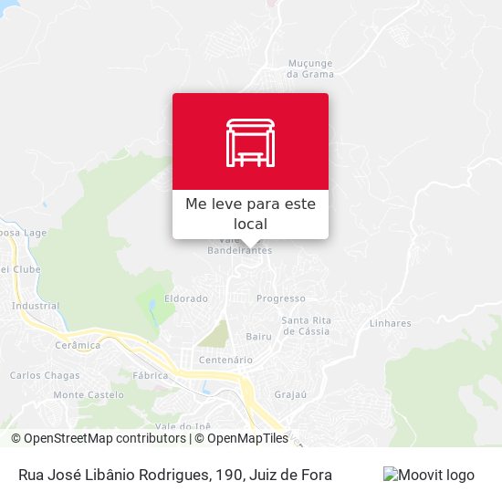 Rua José Libânio Rodrigues, 190 mapa