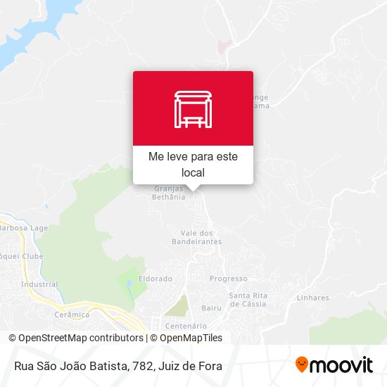 Rua São João Batista, 782 mapa