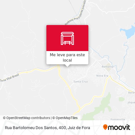 Rua Bartolomeu Dos Santos, 400 mapa