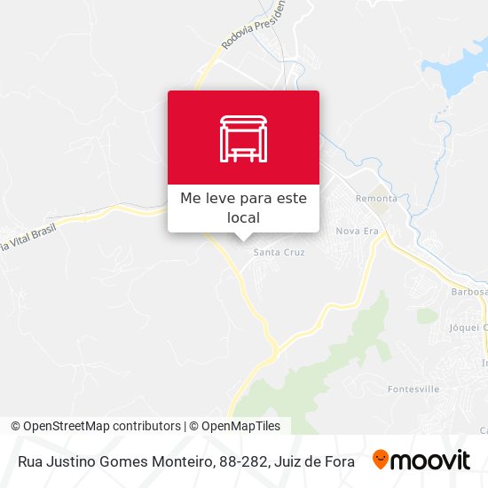 Rua Justino Gomes Monteiro, 88-282 mapa