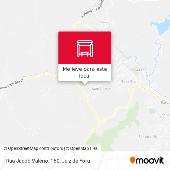 Rua Jacob Valério, 160 mapa