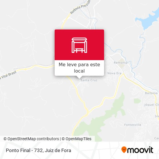 Ponto Final - 732 mapa