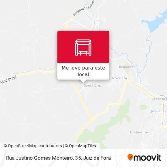 Rua Justino Gomes Monteiro, 35 mapa
