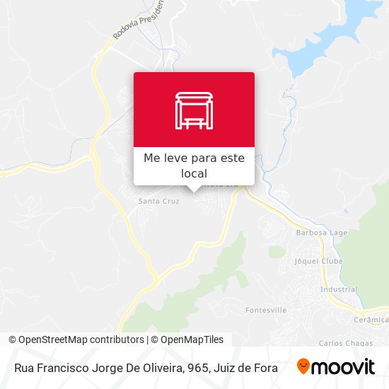 Rua Francisco Jorge De Oliveira, 965 mapa